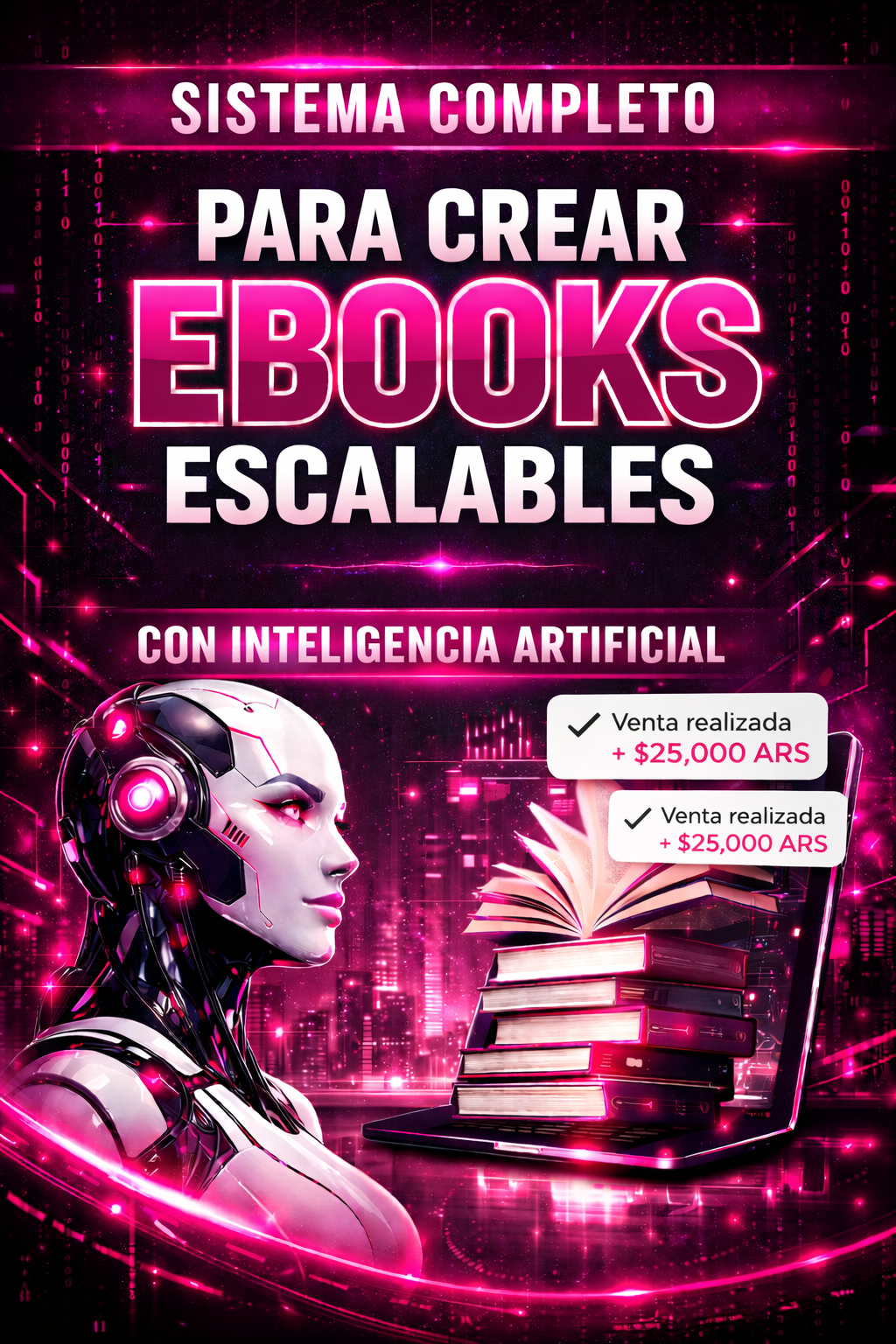 Sistema completo  para crear ebooks escalables con inteligencia artificial + bonos 🤖🔥